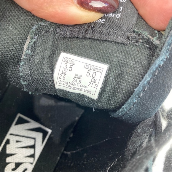 VANS Sk8 HI blue fabric and leather RARE size 5 - Picture 6 of 6